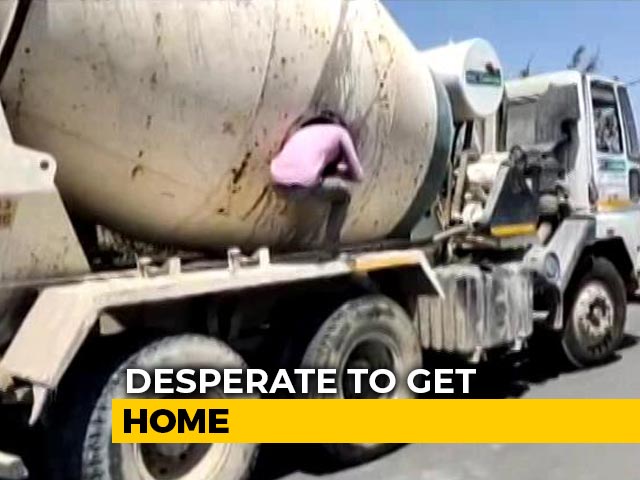 18 Migrants Found In Cement Mixer, They Were Trying To Reach Lucknow