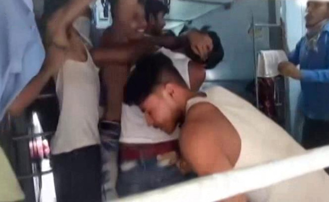 In Video, Migrant Workers Fight Over Food On Train Taking Them Home