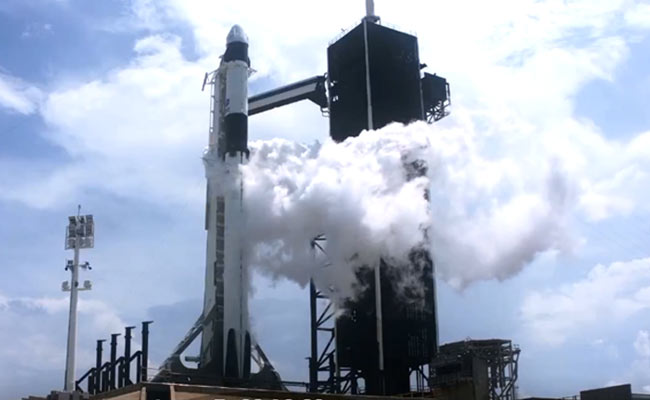 Countdown On For SpaceX's Historic Crewed Mission Launch Soon