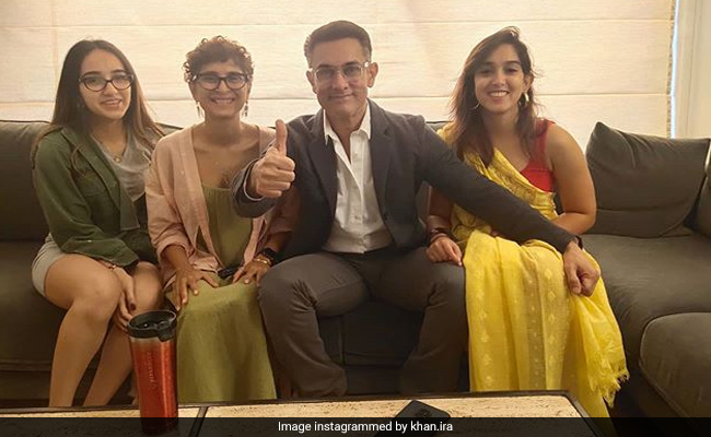 Inside Aamir Khan's Movie Night With Kiran Rao And Ira Khan. See Pics