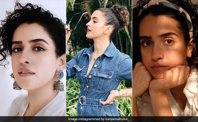 Chic Curly Hairstyle Inspiration Courtesy Bollywood Actress Sanya Malhotra