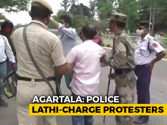 Protests Against Use Of Hostel As COVID-19 Centre In Tripura Amid Curbs