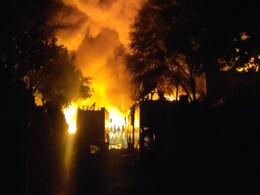 Fire At Tikri-Kalan PVC Market On Delhi-Haryana Border, 36 Fire Tenders On Spot Fire At Tikri-Kalan PVC Market On Delhi-Haryana Border, 36 Fire Tenders On Spot