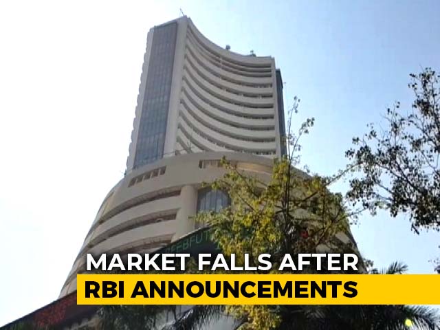 Sensex, Nifty Fall Over 1% After RBI Announcement