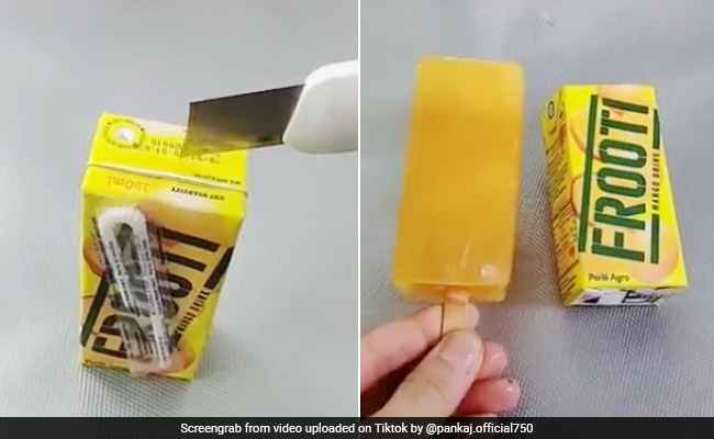 लॉकडाउन में घर बैठे ऐसे बनाएं फ्रूटी से आइसक्रीम, TikTok पर 80 लाख से ज्यादा बार देखा गया Video