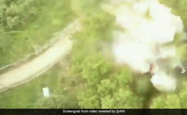 Watch: Controlled Explosion Rips Car Seized From Terrorist In Pulwama