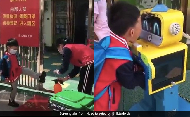 लॉकडाउन के बाद खुला स्कूल तो बच्चों ने अंदर जाने से पहले किया कुछ ऐसा, देखें Viral Video