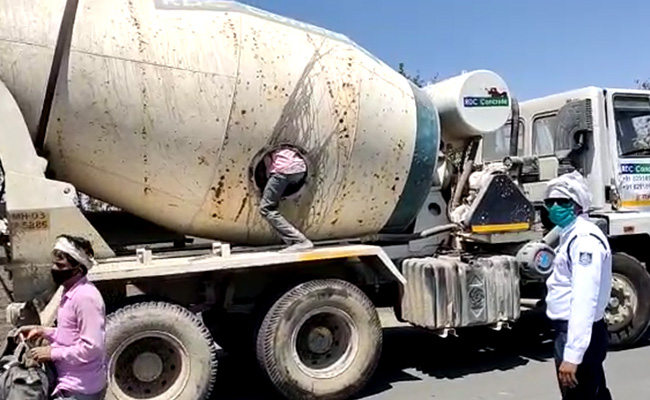 18 Migrants Found In Cement Mixer, They Were Trying To Reach Lucknow