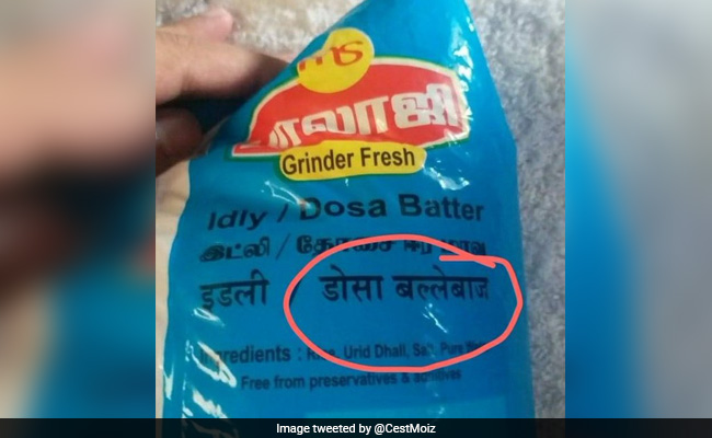 Lost In Translation: Blunder On <i>Dosa</i> Batter Packet Has Netizens Amused