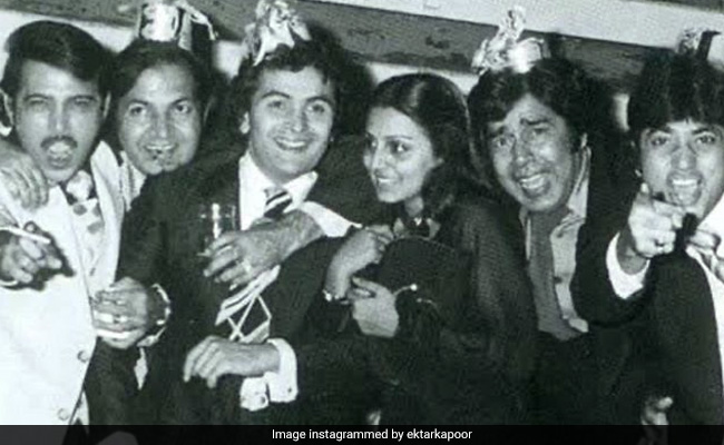 How Rishi Kapoor Liked To Party With Friends, In A Few Pics By Ekta Kapoor