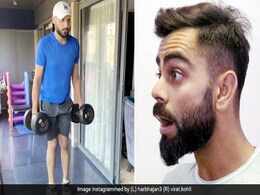 हरभजन सिंह को कसरत करते देख छूटी विराट कोहली की हंसी, बोले- 'बिल्डिंग कांप रही है...' - देखें Video हरभजन सिंह को कसरत करते देख छूटी विराट कोहली की हंसी, बोले- 'बिल्डिंग कांप रही है...' - देखें Video