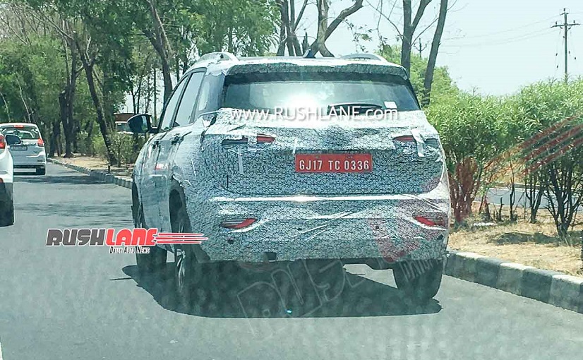 MG Hector Plus SUV Spotted Testing During Lockdown