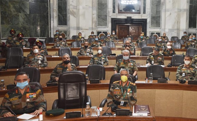 सेना के कमांडरों की तीन दिन की कॉन्फ्रेंस में एलएसी पर बने हालात की समीक्षा की गई