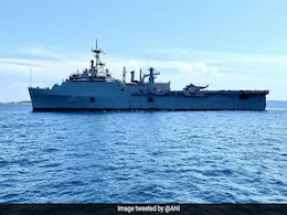 Watch: Navy Warship Enters Maldives To Bring Back Stranded Indians Watch: Navy Warship Enters Maldives To Bring Back Stranded Indians