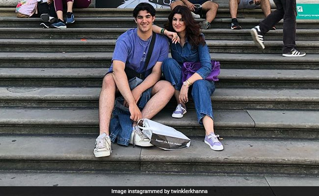 Twinkle Khanna Shares "Proud Mom Moment" As Son Aarav Bakes Chocolate Brownie Cake