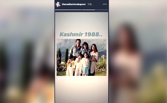 Karisma Shares A Throwback Pic With Rishi Kapoor, Neetu, Ranbir And Kareena. Circa 1988