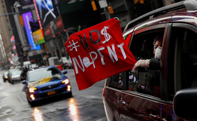 "No Money, No Rent": New York Protesters Demand Financial Help Amid Crisis