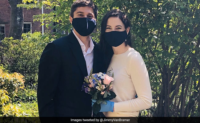 Couple Hosts "Pants Optional" Wedding On Zoom Amid Lockdown