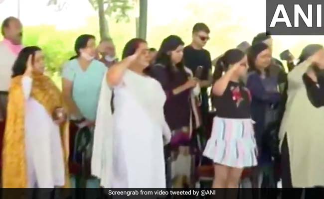 Fighting Tears, Wife, Daughter Salute Colonel Killed In Action In J&K's Handwara