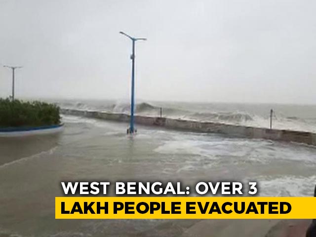 Watch: Big Waves, Rain At Site Of Cyclone Amphan's Landfall In Bengal