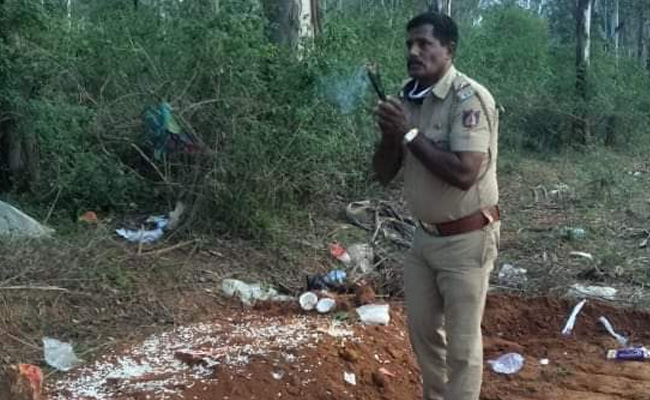 Karnataka Cop Buries Man Killed By Elephant As Family Refuses Body