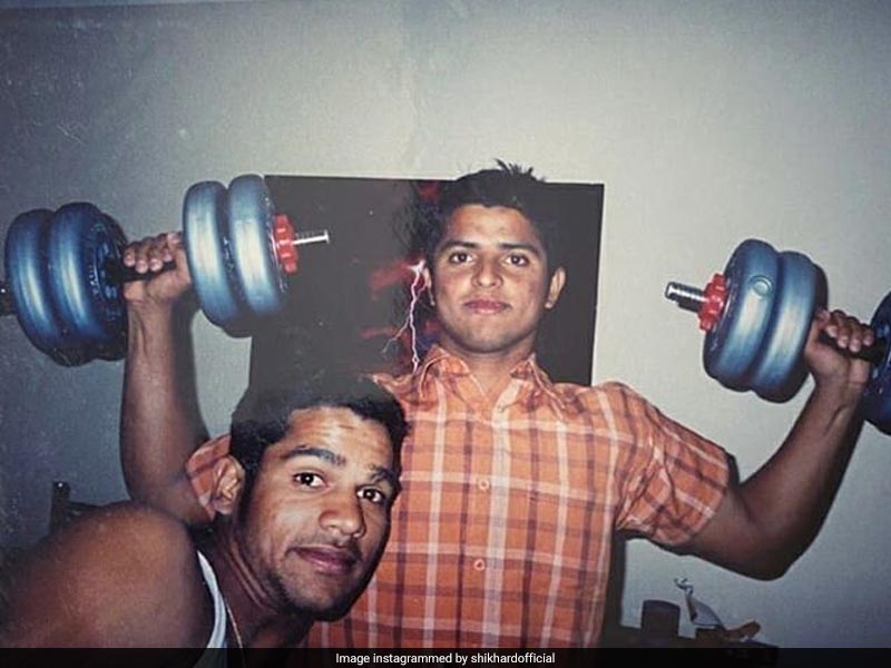 "Such A rHAIR Picture": CSK Troll Shikhar Dhawan For His Throwback Photo With Suresh Raina