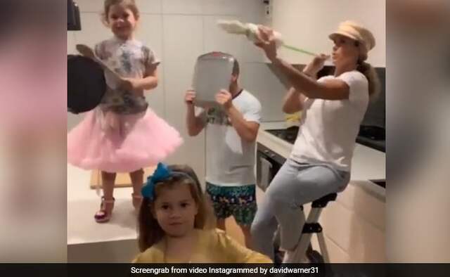 David Warner shares Video with family on Instagram ask can we go outside David Warner shares Video with family on Instagram ask can we go outside