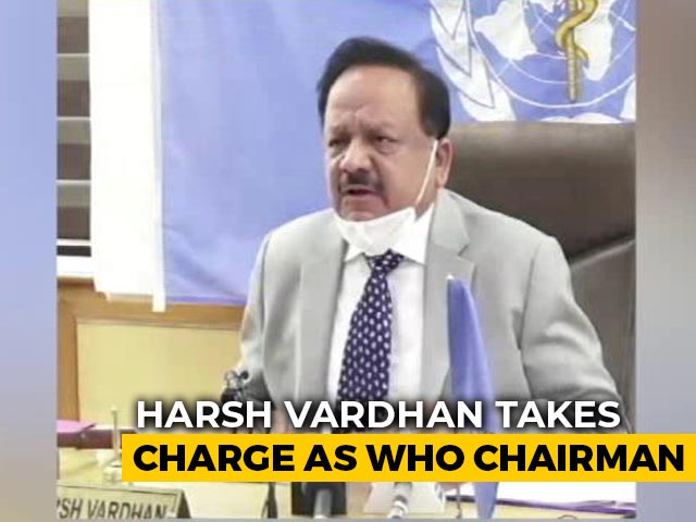 Harsh Vardhan Takes Charge As Chairman Of WHO's Executive Board