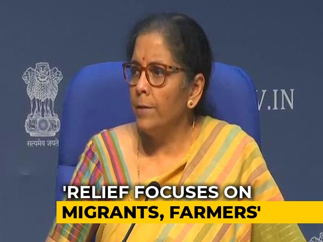 Migrants Getting 3 Meals A Day, Says Nirmala Sitharaman Migrants Getting 3 Meals A Day, Says Nirmala Sitharaman