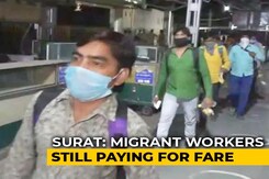 Paying More Than Ticket Price, Say Migrants Taking Train From Gujarat's Surat Paying More Than Ticket Price, Say Migrants Taking Train From Gujarat's Surat
