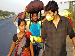 Pregnant Woman, Mother Carrying 2 Children - Long Walk Home Amid Lockdown Pregnant Woman, Mother Carrying 2 Children - Long Walk Home Amid Lockdown