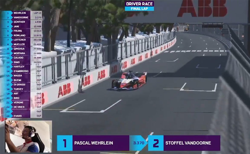 Mahindra Racing's Pascal Wehrlein Wins Round 3 Of Formula E Race At Home Challenge