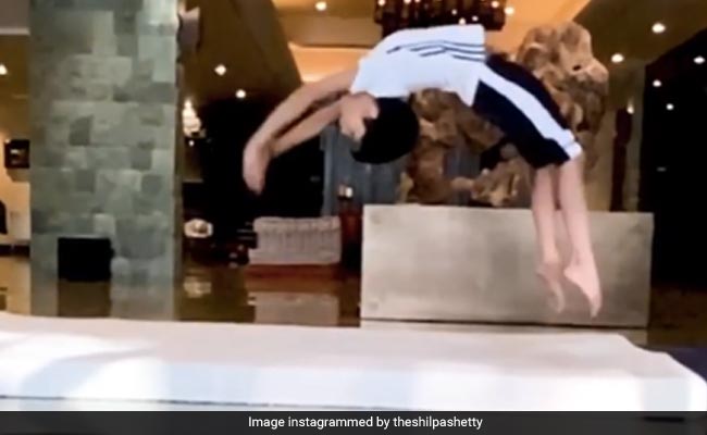 Inspired By Mom Shilpa Shetty, Viaan Raj Kundra Tried Gymnastics