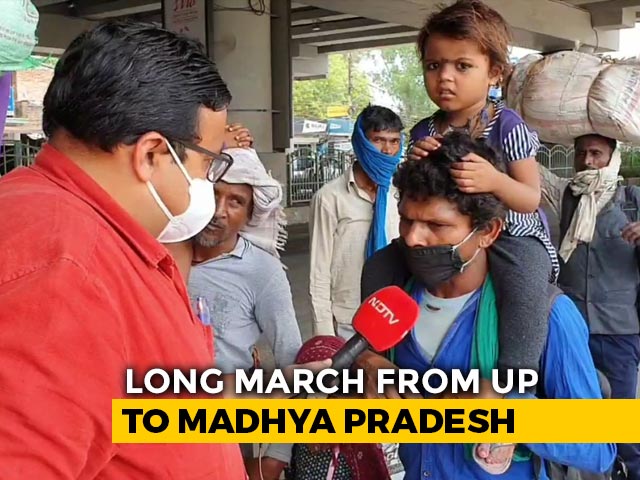 Long Walk Home For Migrants In UP