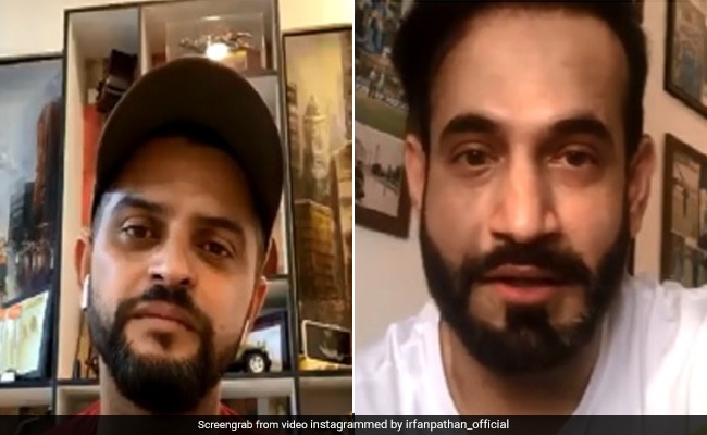 Priyanka Raina interrupts Suresh Raina live chat with Infan Pathan watch Video