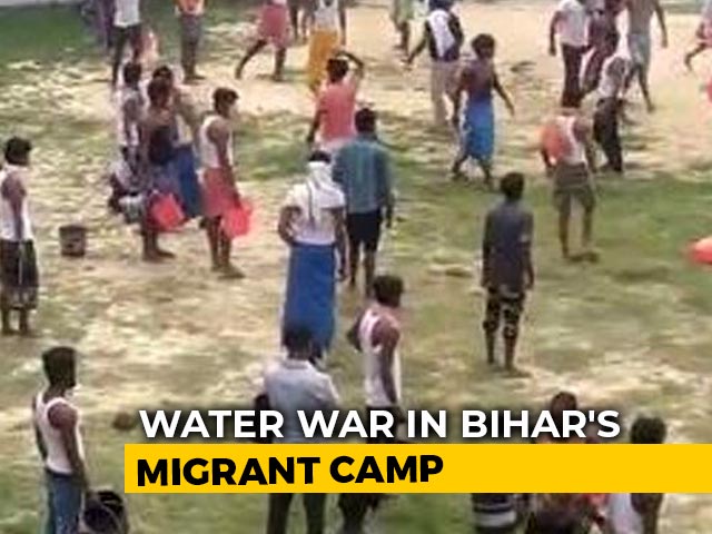 On Camera, Fight Over Water At Bihar Quarantine Centre