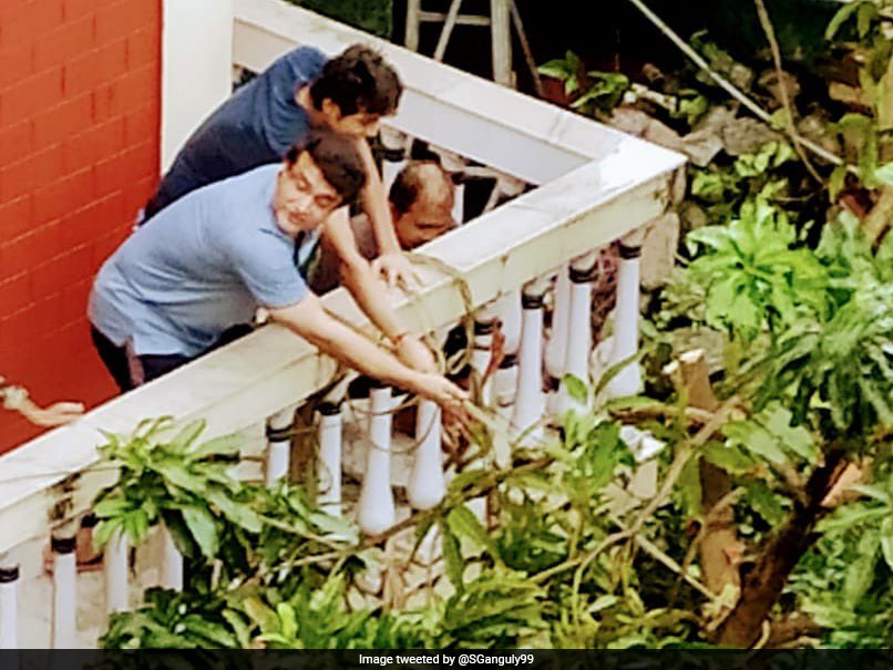 Sourav Ganguly Star Of "Another Balcony, Another Show Of Strength" - See Pics