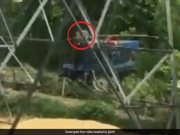 ट्रैक्टर के ऊपर बैठे किसानों पर अचानक बाघ ने किया हमला- देखें Video ट्रैक्टर के ऊपर बैठे किसानों पर अचानक बाघ ने किया हमला- देखें Video