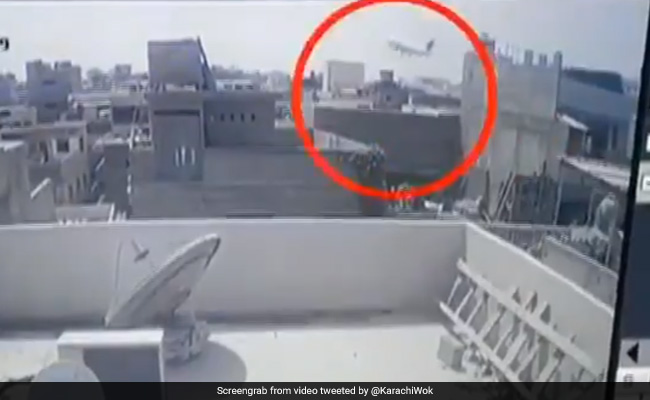 CCTV Video Shows PIA Plane Crashing Into Karachi Building