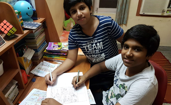 'कोरोनावायरस लॉकडाउन'  के दौरान दो भाइयों ने मिलकर लिख दी पूरी COMIC बुक, व्हाट्सएप के जरिए की जा रही बिक्री