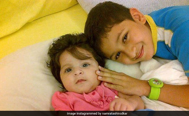 Namrata Shirodkar's "Two Lifelines" - Gautham And Sitara. See Their Throwback Pic