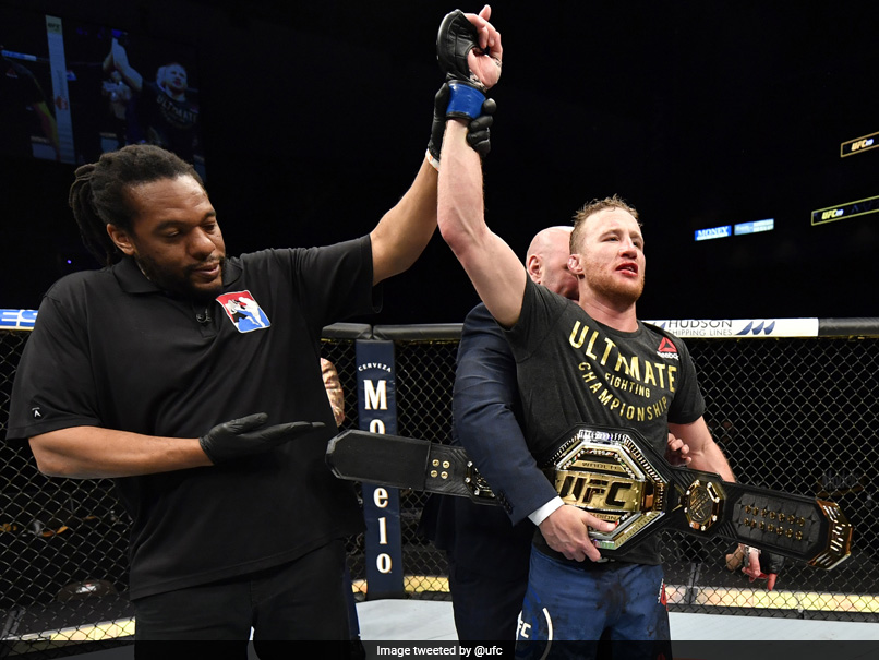 Justin Gaethje Beats Tony Ferguson In UFC's Return As Donald Trump Congratulates Promoters