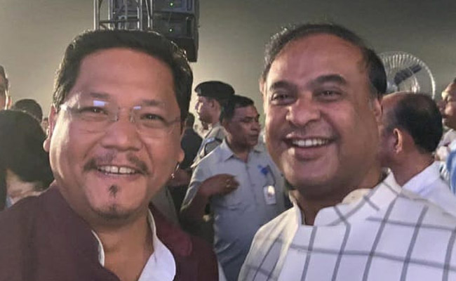 Conrad Sangma, Himanta Biswa Sarma Visit Manipur After No-Confidence Motion Moved