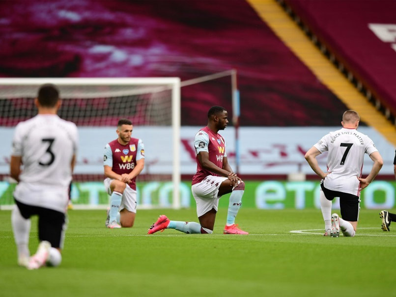 Premier League Restarts As Players Take Knee