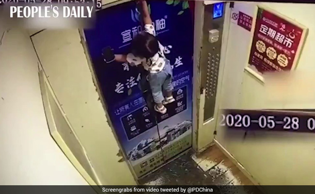 Toddler Gets Dragged Up The Doors Of An Elevator In Horrifying Video