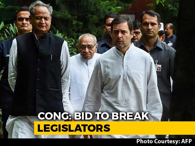 Attempts Being Made To Topple Rajasthan Government, Alleges Congress