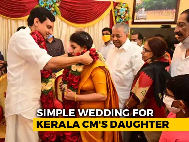 Kerala Chief Minister's Daughter Weds In Simple Ceremony