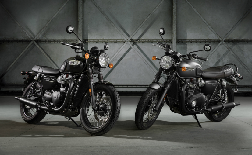 Triumph Bonneville T100 Black, Bonneville T120 Black Launched In India; Prices Start At Rs. 8.87 Lakh