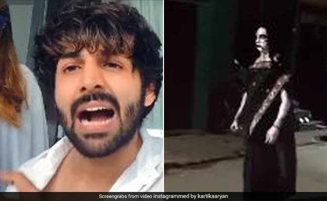 कार्तिक आर्यन ने दिखाई सस्ती मंजूलिका, बोले- भूतनी बनने बोला था, ठाकुर नहीं... देखें Video