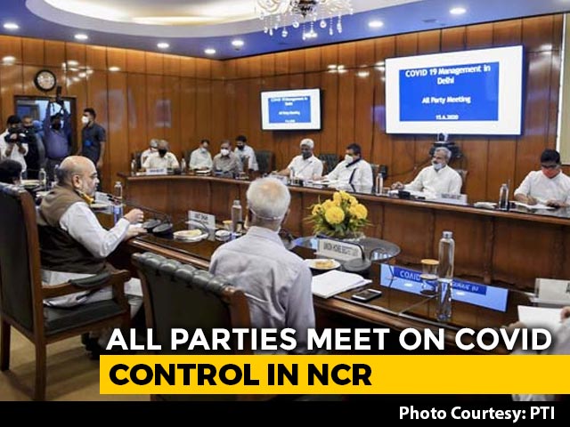 COVID-19 "Testing For All" In Delhi, Assures Amit Shah At All-Party Meet